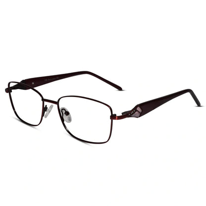 Blue Designer Rimless Cat eye Eyeglasses For Women