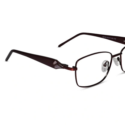 Blue Designer Rimless Cat eye Eyeglasses For Women