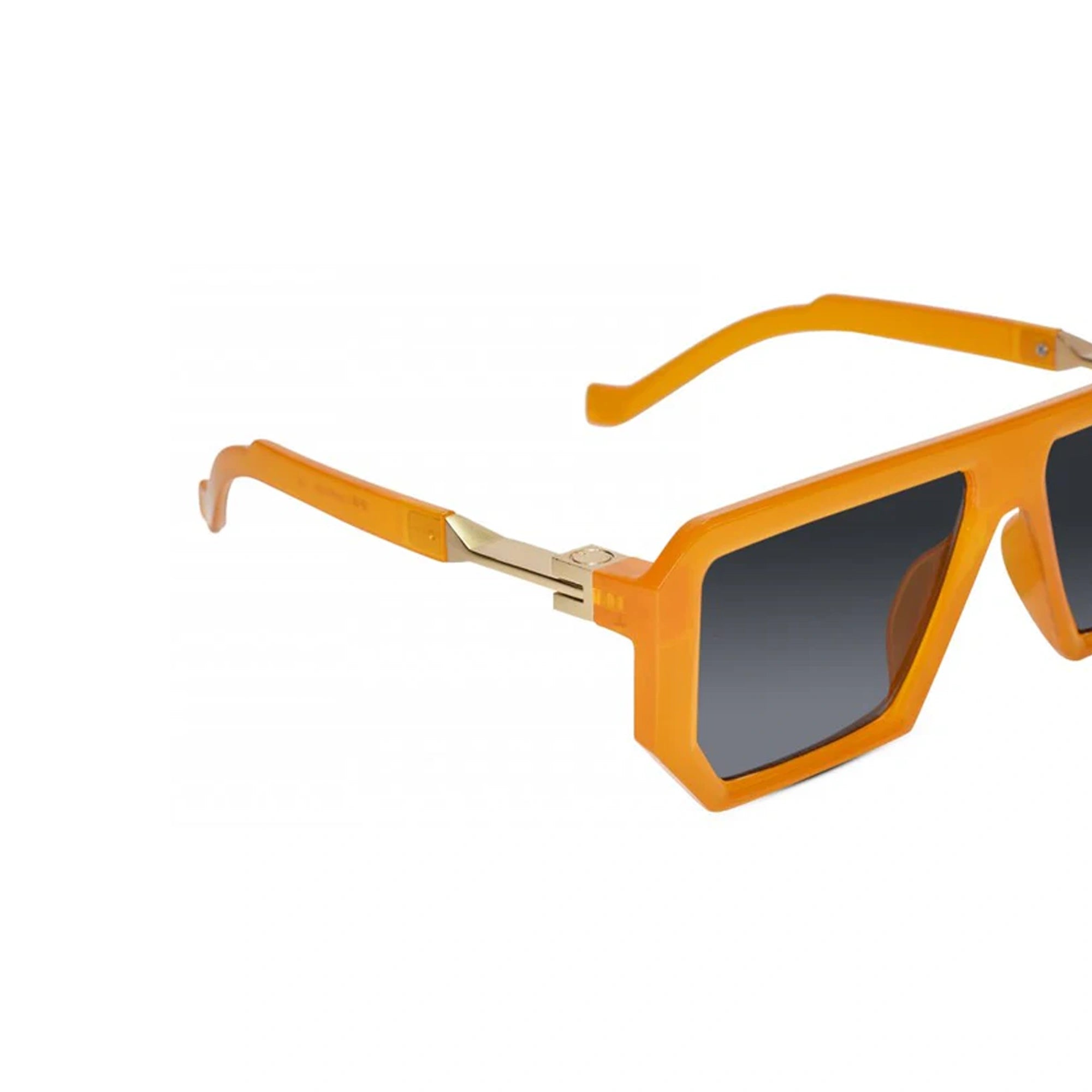 Retro Designer Orange Sunglasses For Men LKS8725-ORNG