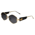 Retro Hexagonal Sunglasses for Women & Men ELS2134-BLK
