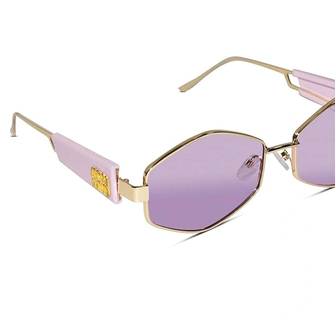 Retro Hexagonal Sunglasses for Women & Men ELS2134-Purple