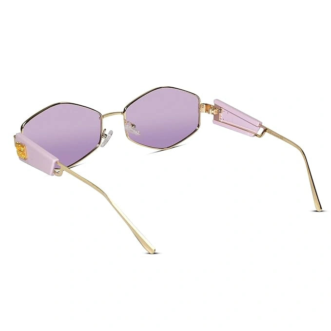 Retro Hexagonal Sunglasses for Women & Men ELS2134-Purple