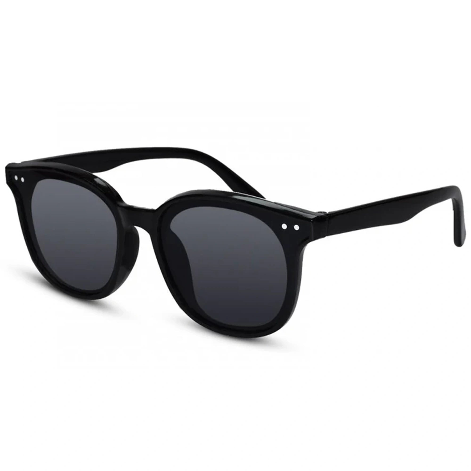 Retro Wayfarer Black Kids Sunglasses LKSK1632-BLK
