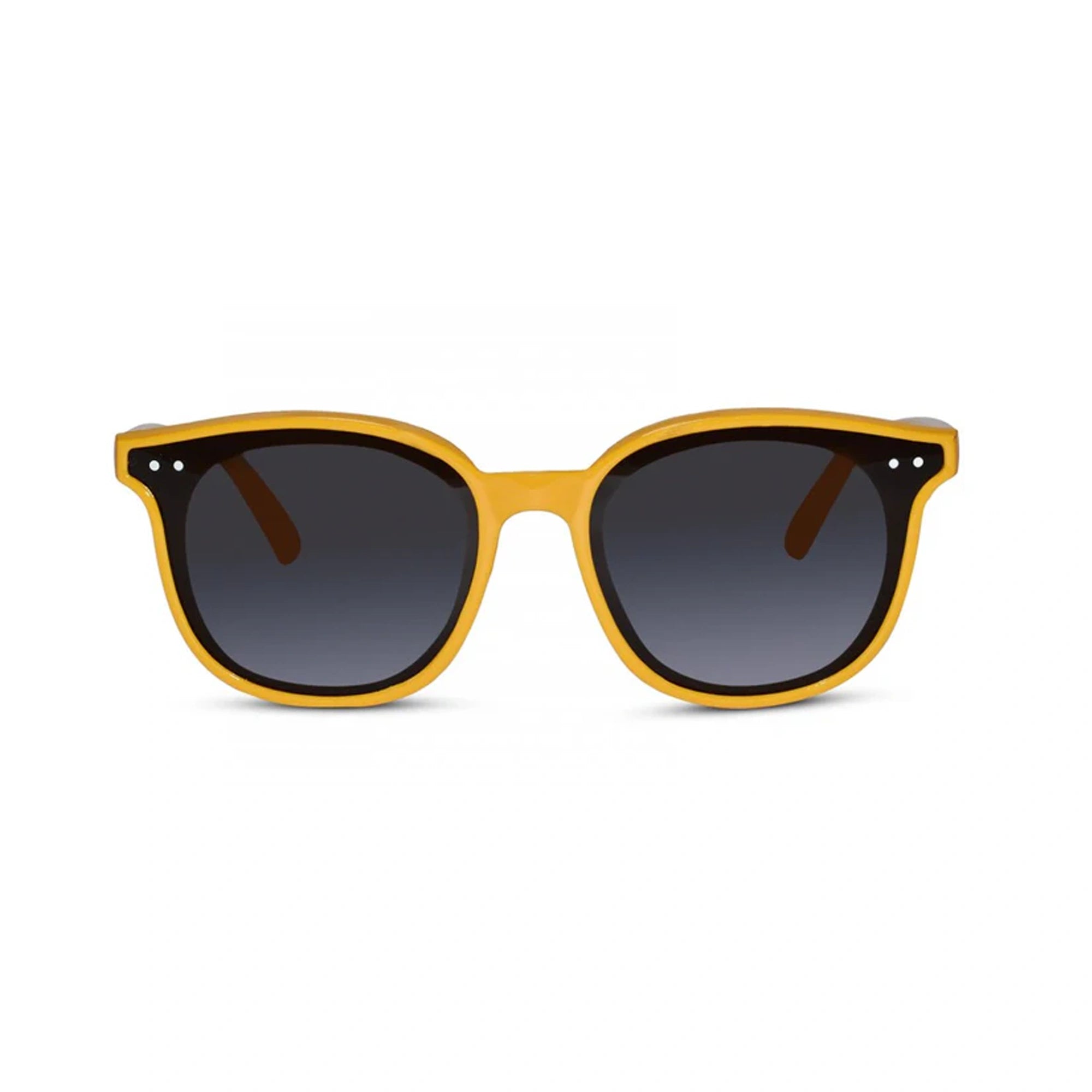 Retro Wayfarer Yellow kids Sunglasses LKSK1632-YLW