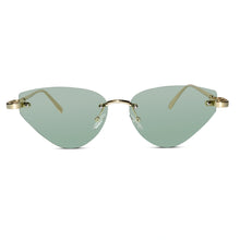 Rimless Cat Eye Sunglasses for Women