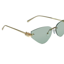 Rimless Cat Eye Sunglasses for Women
