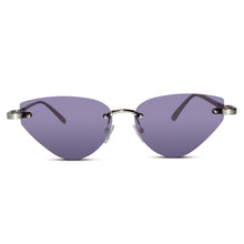 Rimless Cat Eye Sunglasses for Women