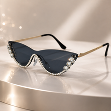Rimless Cat Eye Sunglasses for Women