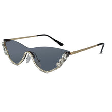 Rimless Cat Eye Sunglasses for Women