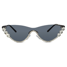 Rimless Cat Eye Sunglasses for Women