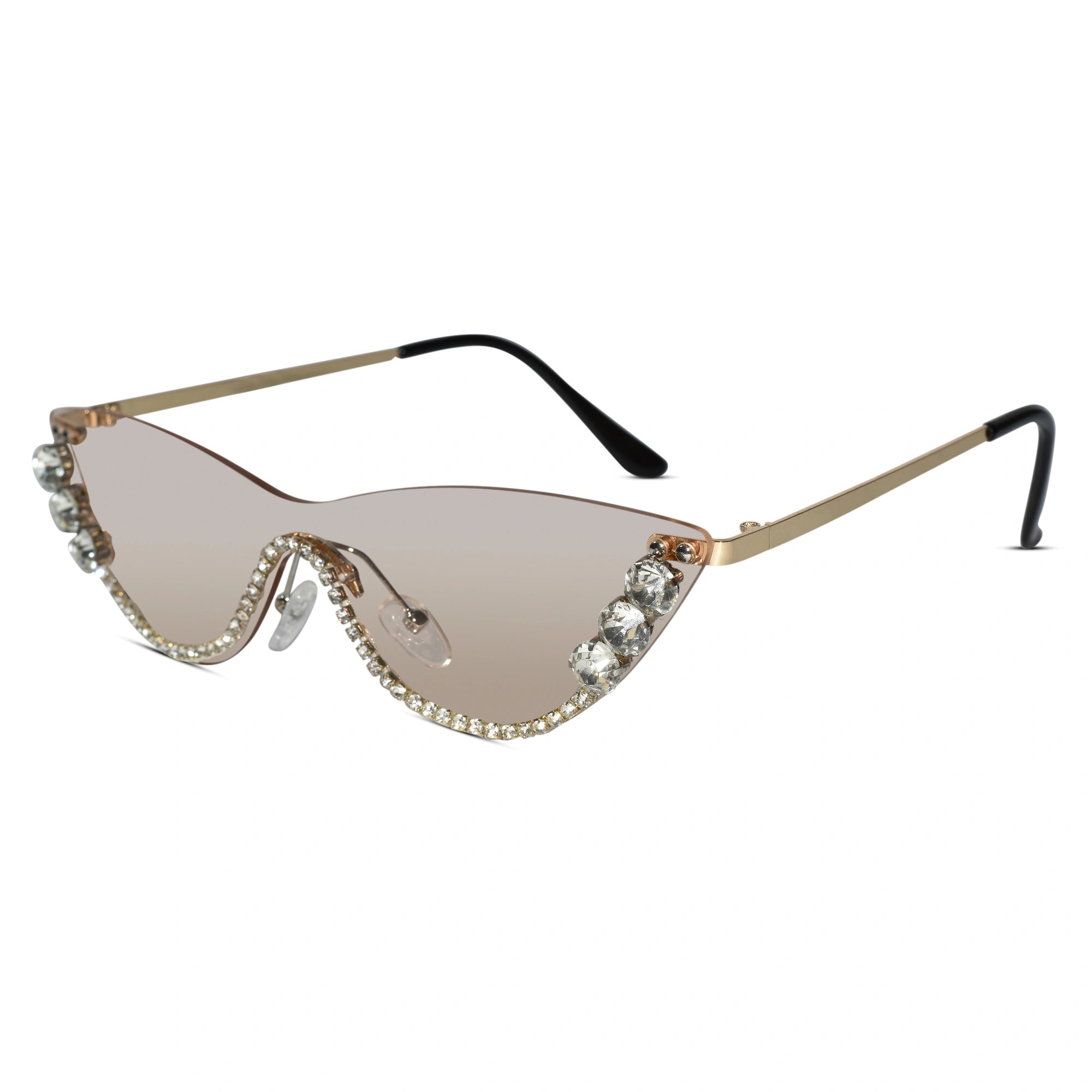 Rimless Cat Eye Sunglasses for Women ELS2026S011-PNK