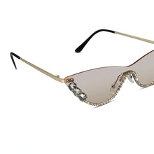 Rimless Cat Eye Sunglasses for Women