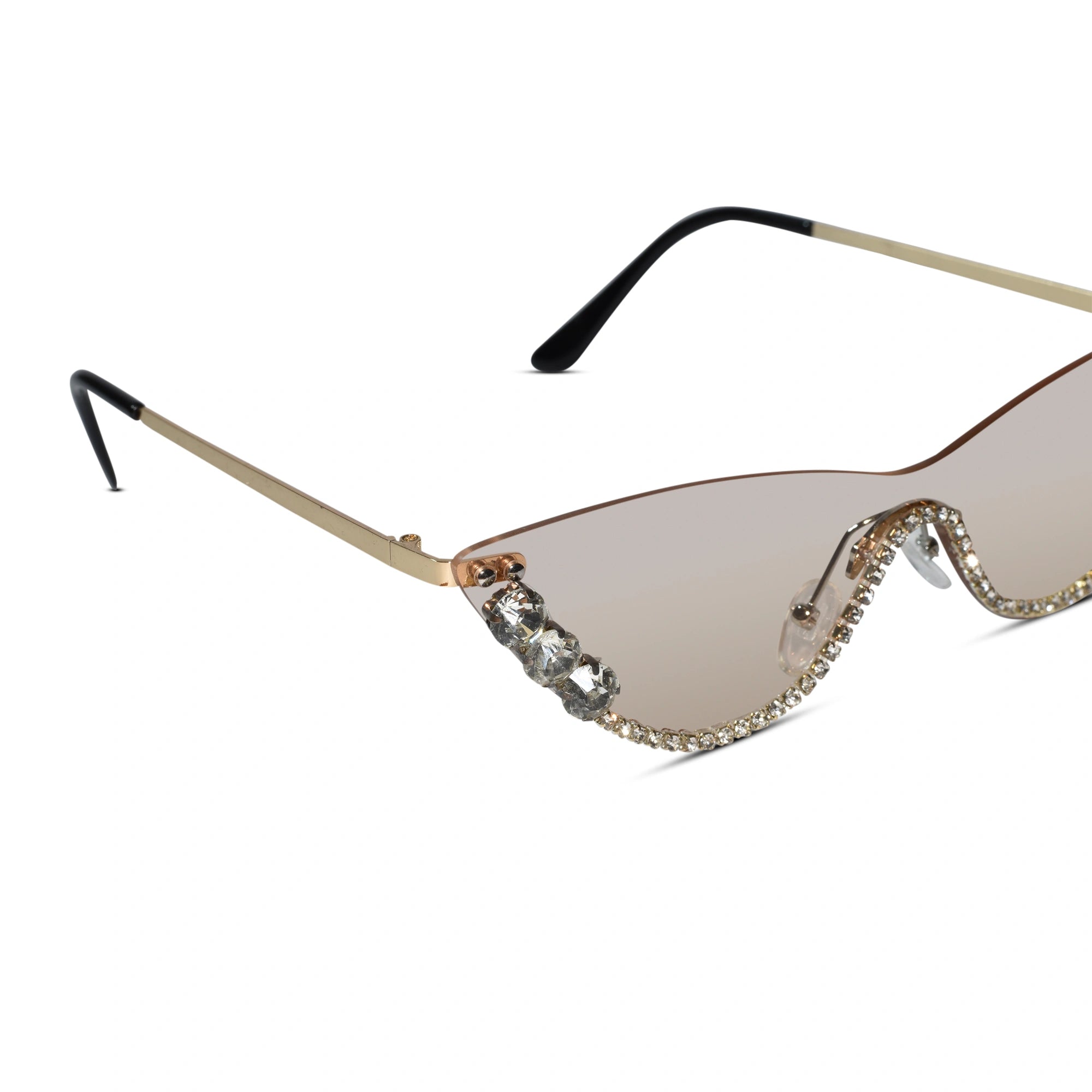 Rimless Cat Eye Sunglasses for Women ELS2026S011-PNK