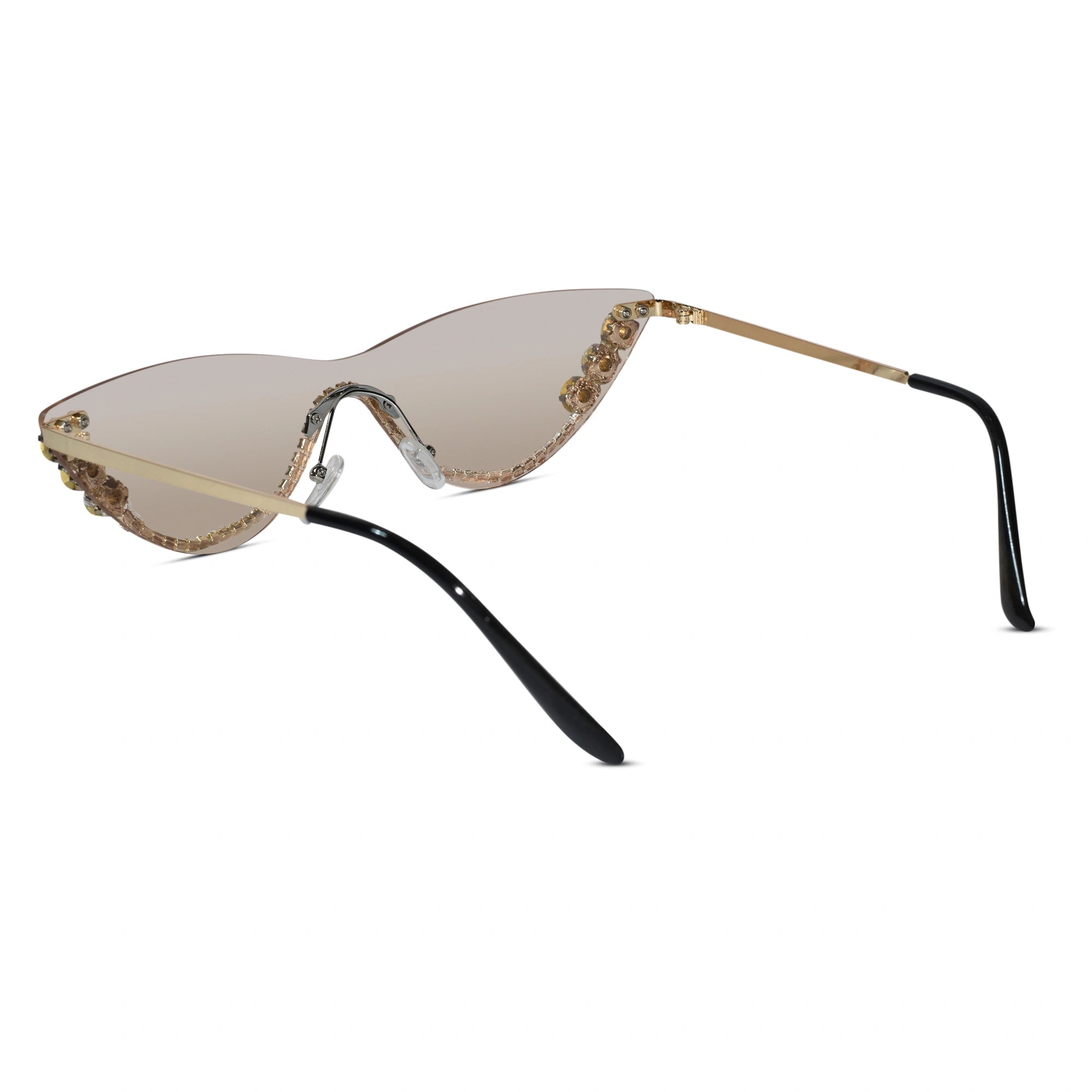Rimless Cat Eye Sunglasses for Women ELS2026S011-PNK