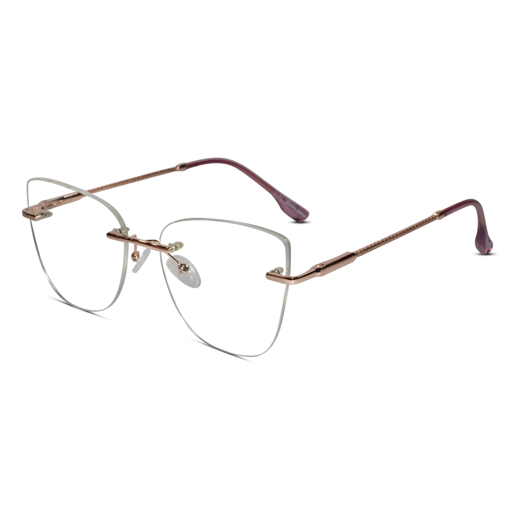Rimless Eyeglasses for  Women ELE7201-PNK
