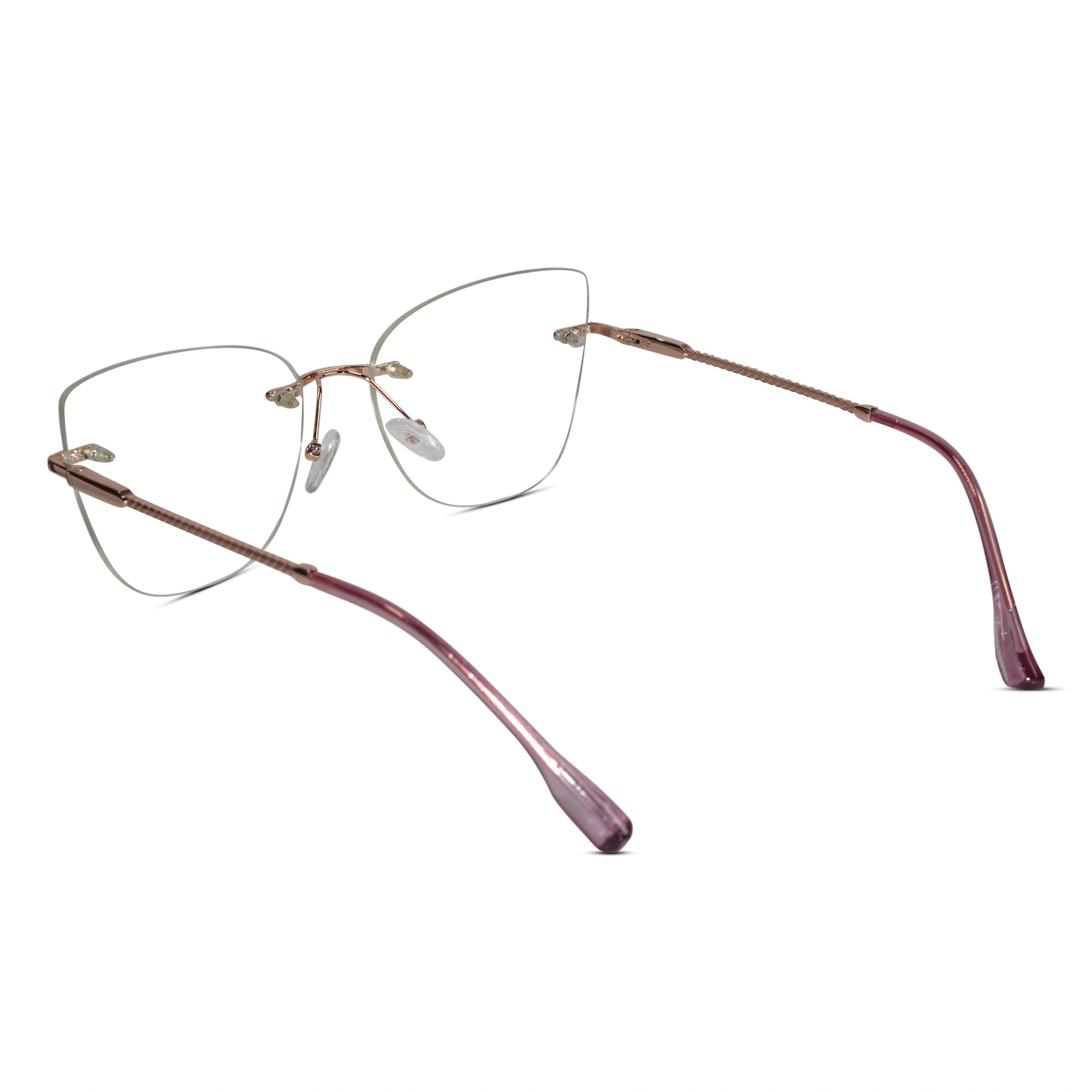 Rimless Eyeglasses for  Women ELE7201-PNK
