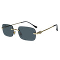 Rimless Rectangle Sunglasses for Men & Women ELS2026S030-BLK