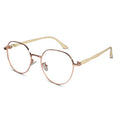 Rosegold Round Eyeglasses for men And Men & Women LKE0955-GOLD