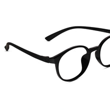 Round Full Rim Matt-Black Eyeglasses For Men & Women
