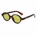 Round Sunglasses for Men & Women ELS2026S07-DA BRN