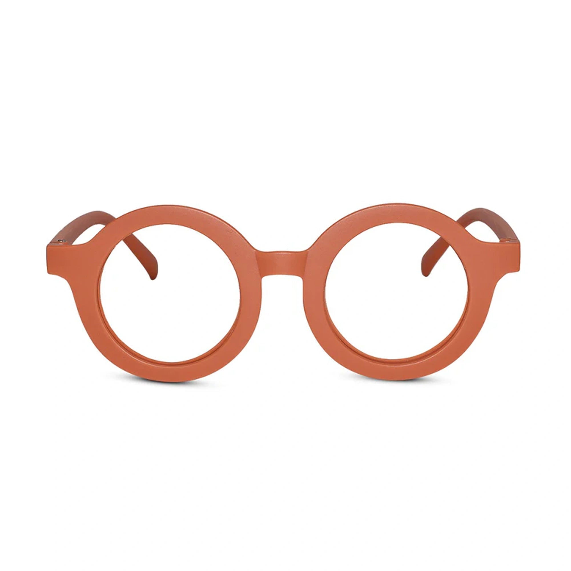 Round shape Orange Color Eyeglasses For Kids LKEK83108-ORNG