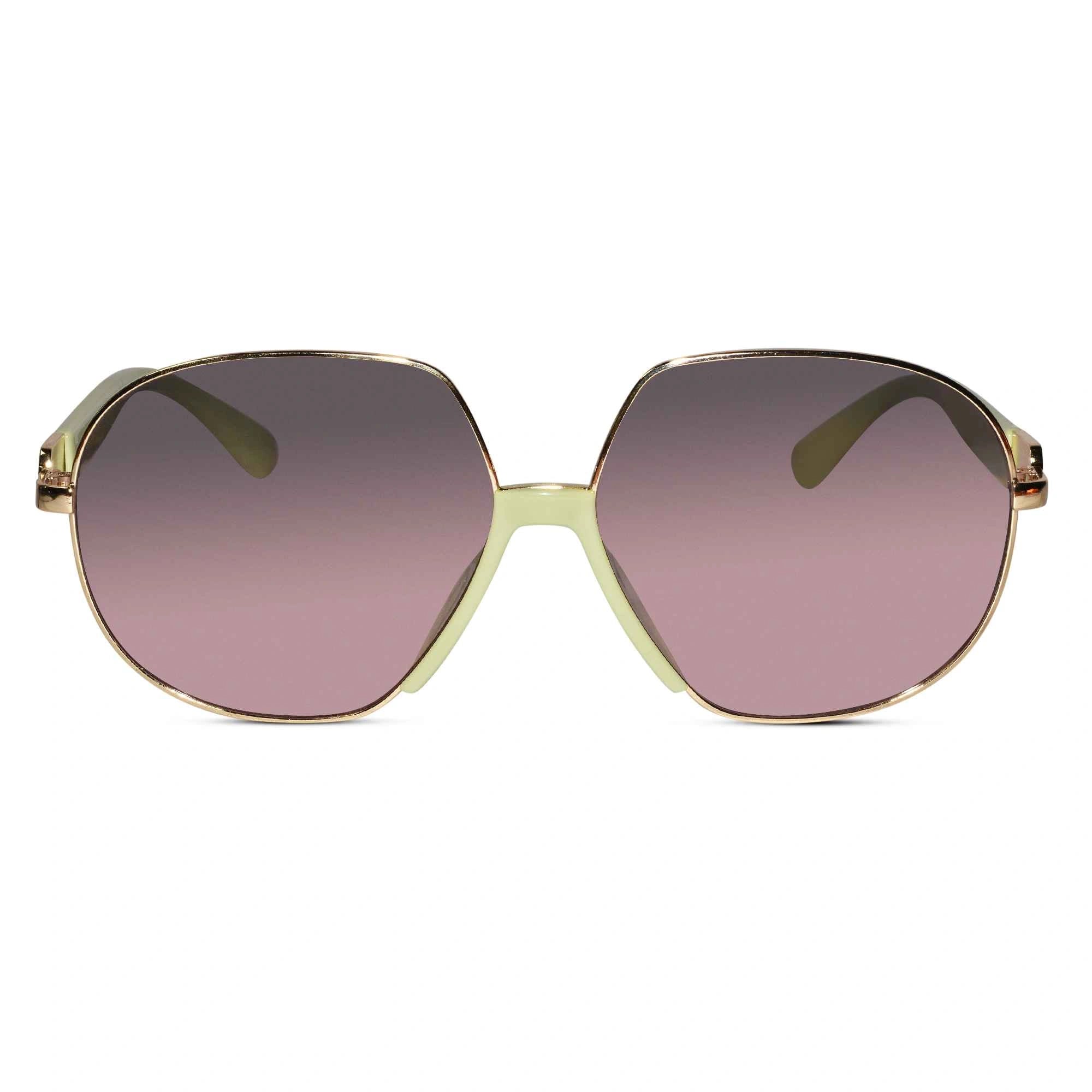 RoyalGaze | Designer Green Oversized Sunglasses For Women ELS58229-GRN
