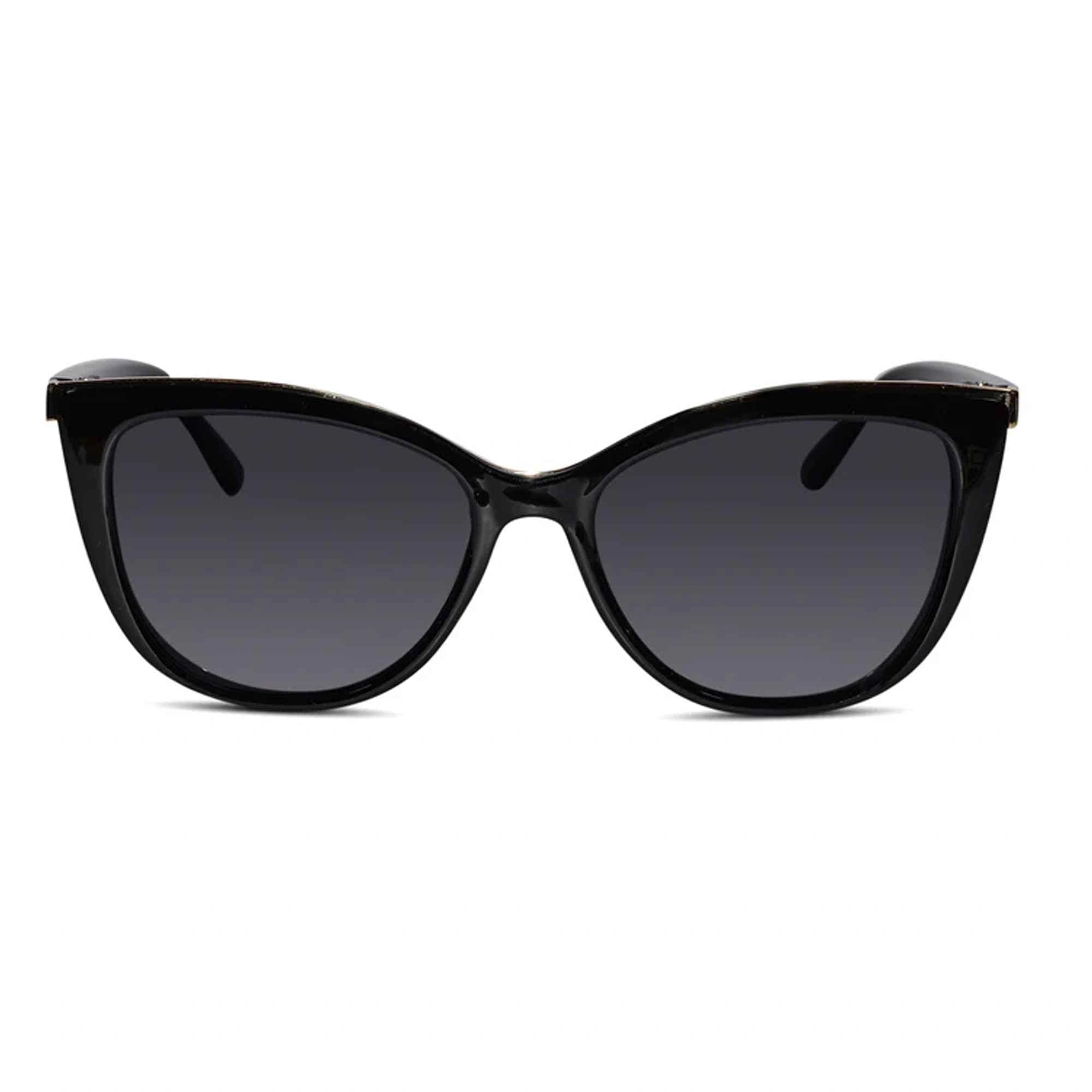 RoyalGaze | Polarised Black Cateye Sunglasses For Women LKS9063-BLK