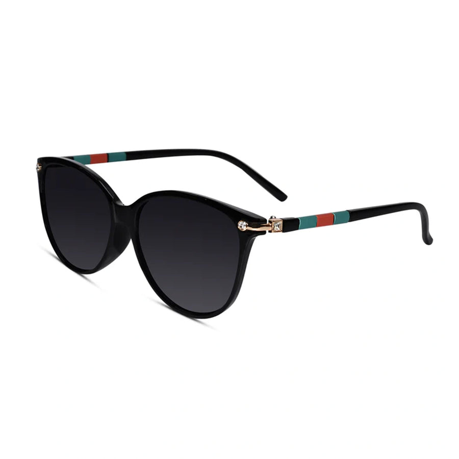 RoyalGaze| Polarized Cateye Black Sunglasses For Women
