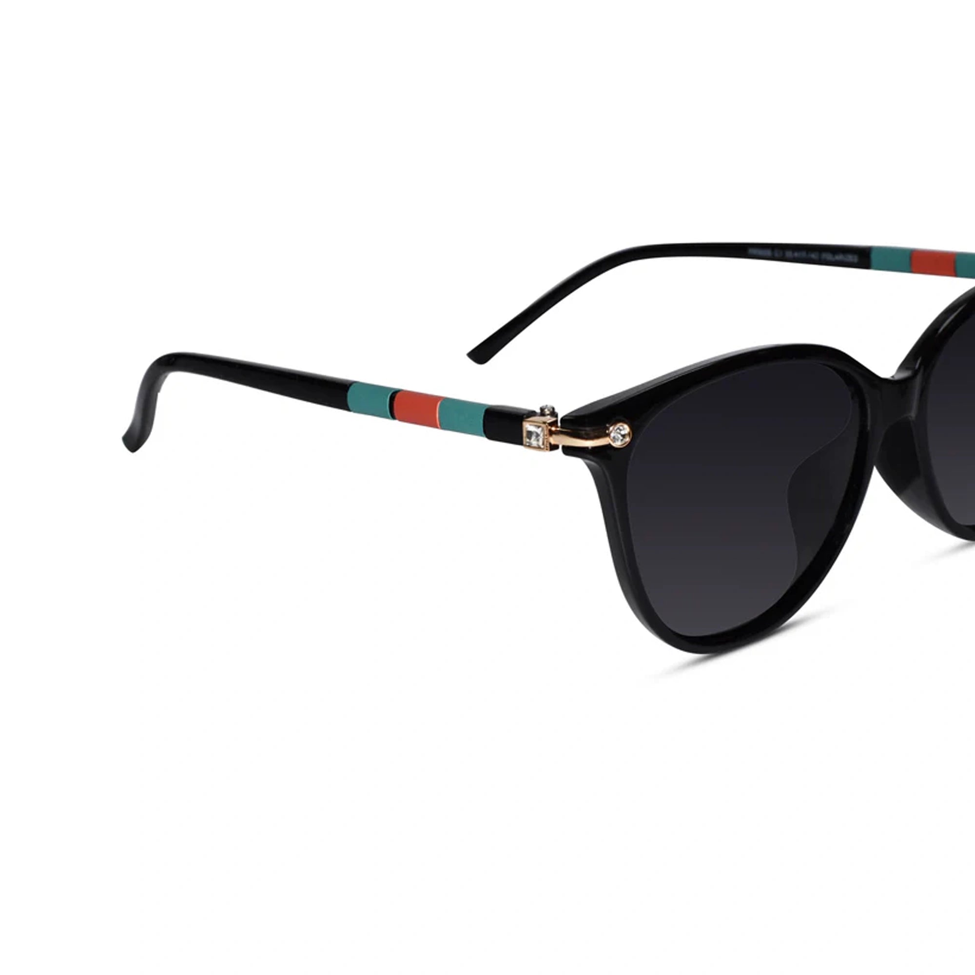 RoyalGaze| Polarized Cateye Black Sunglasses For Women LKS9055-BLK