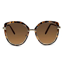 RoyalGlaze |Designer Animal Print Golden Cateye Sunglasses For women