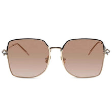 STAR | Metal Sleek Oversize Square Sunglasses For Women
