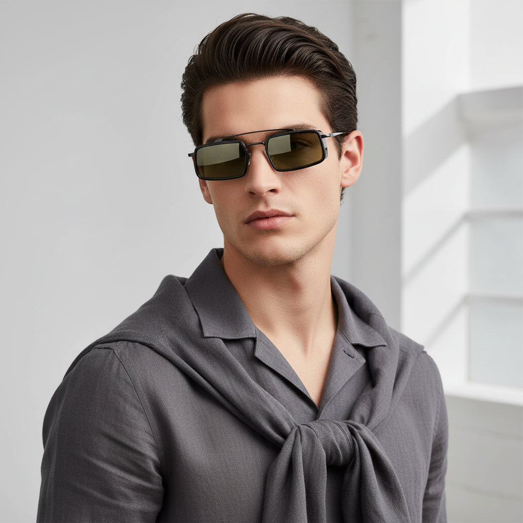 Rectangular Sunglasses for Women ELSZ3601P-BLK