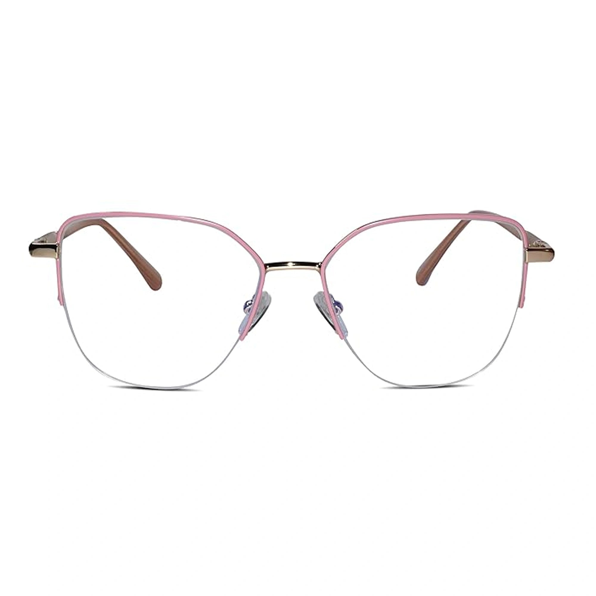 Pink Semi Frame Cateye Computer Glasses LKS26067-PNK