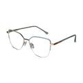 Blue Semi Frame Cateye Computer Glasses LKS26067-BLU