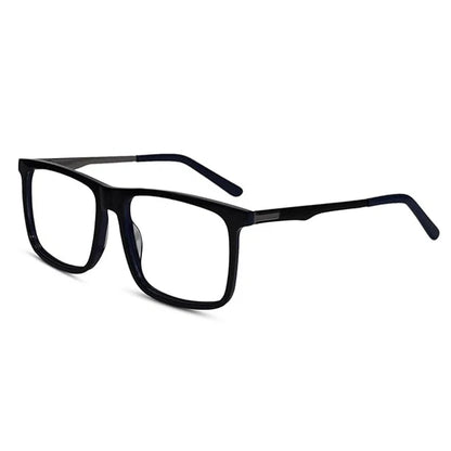 Shiny Aqua Blue Square Antiglare Computer Glasses