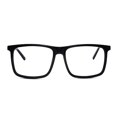 Shiny Aqua Blue Square Antiglare Computer Glasses