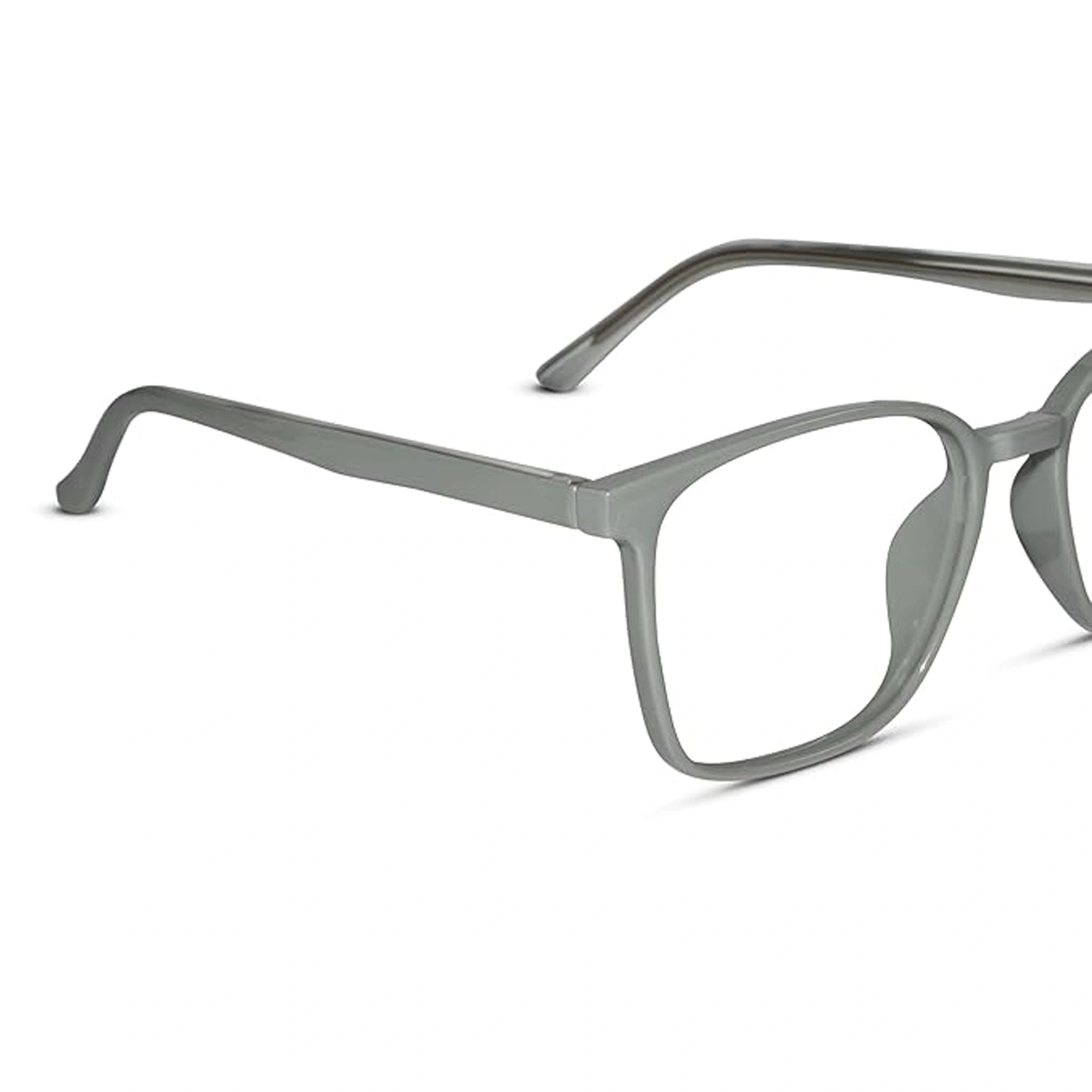 Shiny Grey Square Computer Glasses For Men & Women LKE28006-Grey