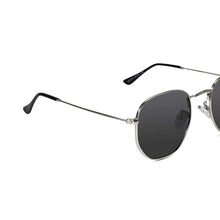 Sleek Silver hexagonal Sunglasses For Men & Women