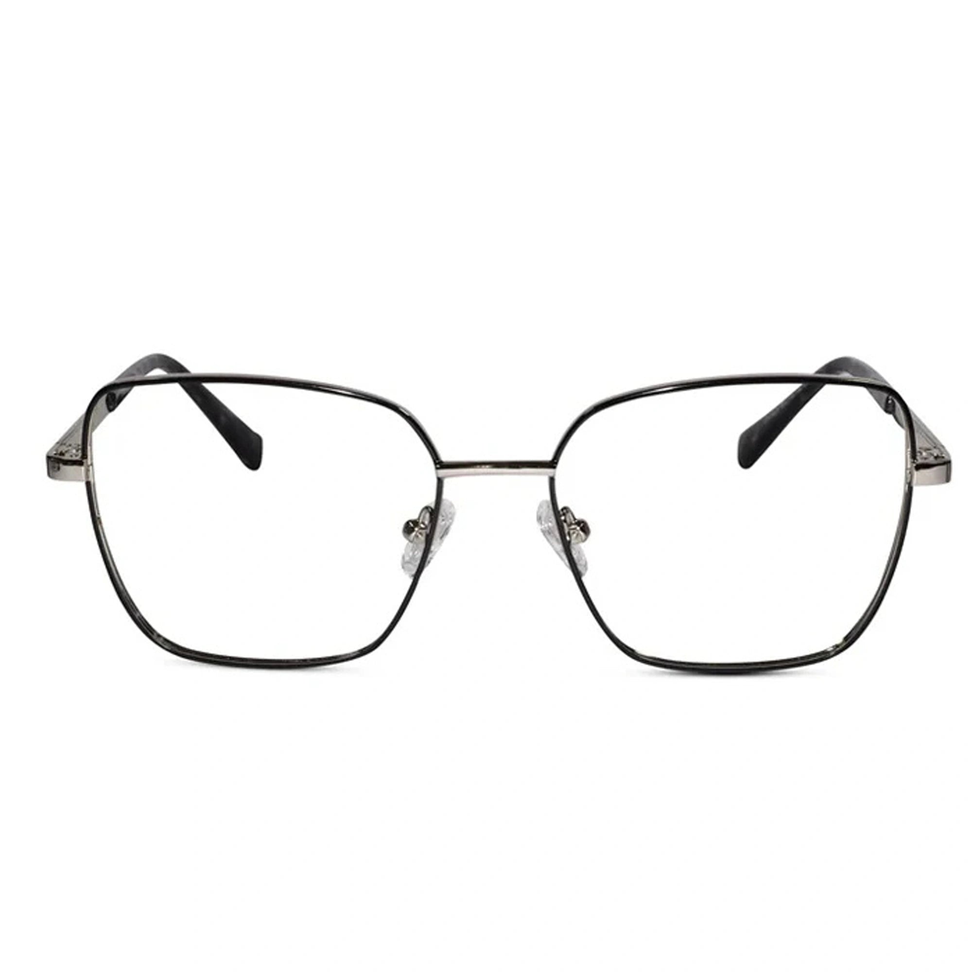 Silver Oversize Eyeglasses & Computer Glaases For Women ELE7025-Silver