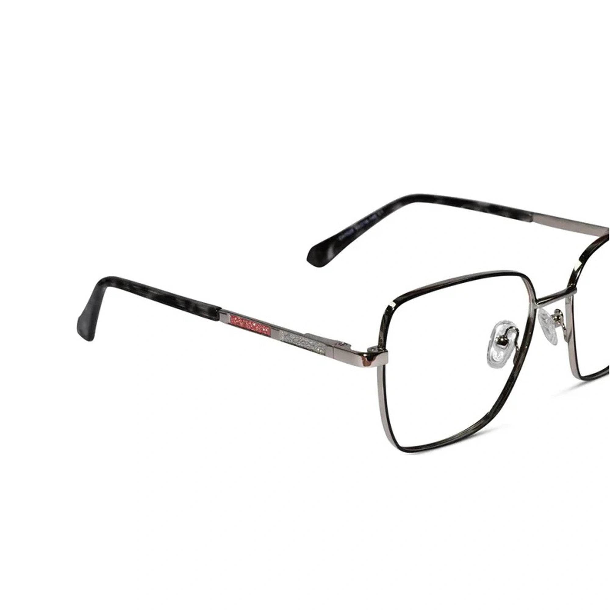 Silver Oversize Eyeglasses & Computer Glaases For Women ELE7025-Silver