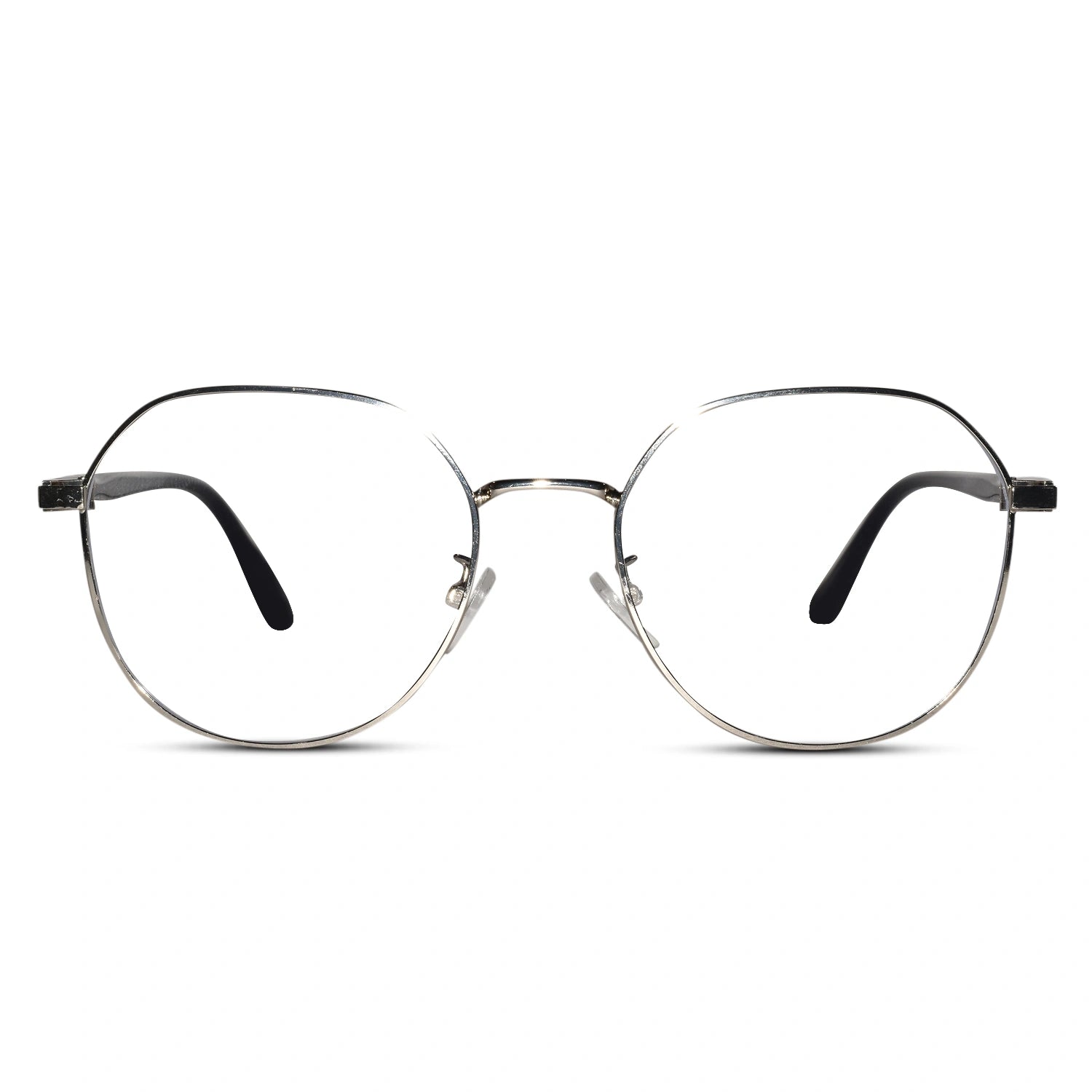 Silver Round Eyeglasses For Women LKE8034-SILVER