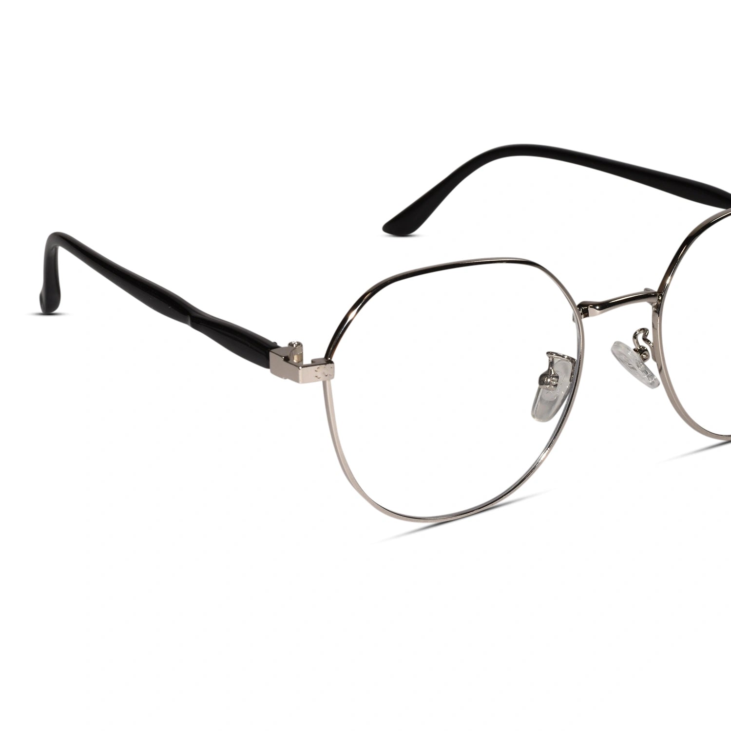Silver Round Eyeglasses For Women LKE8034-SILVER
