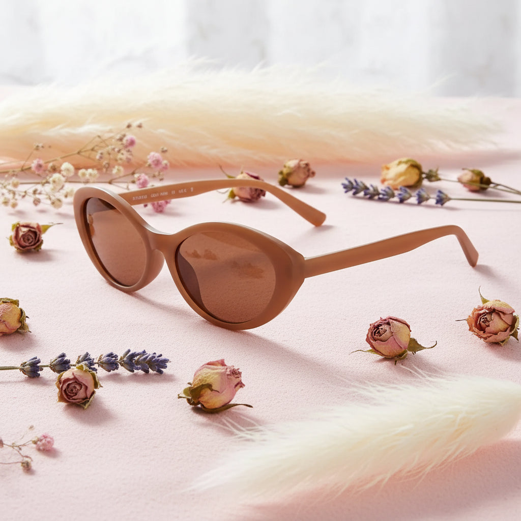 Sleek | Brown Cateye Sunglasses for Women LKS5514-BRN