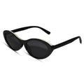 Designer  sleek balck sunglasses for indian women with anti glare lenses for daily use 