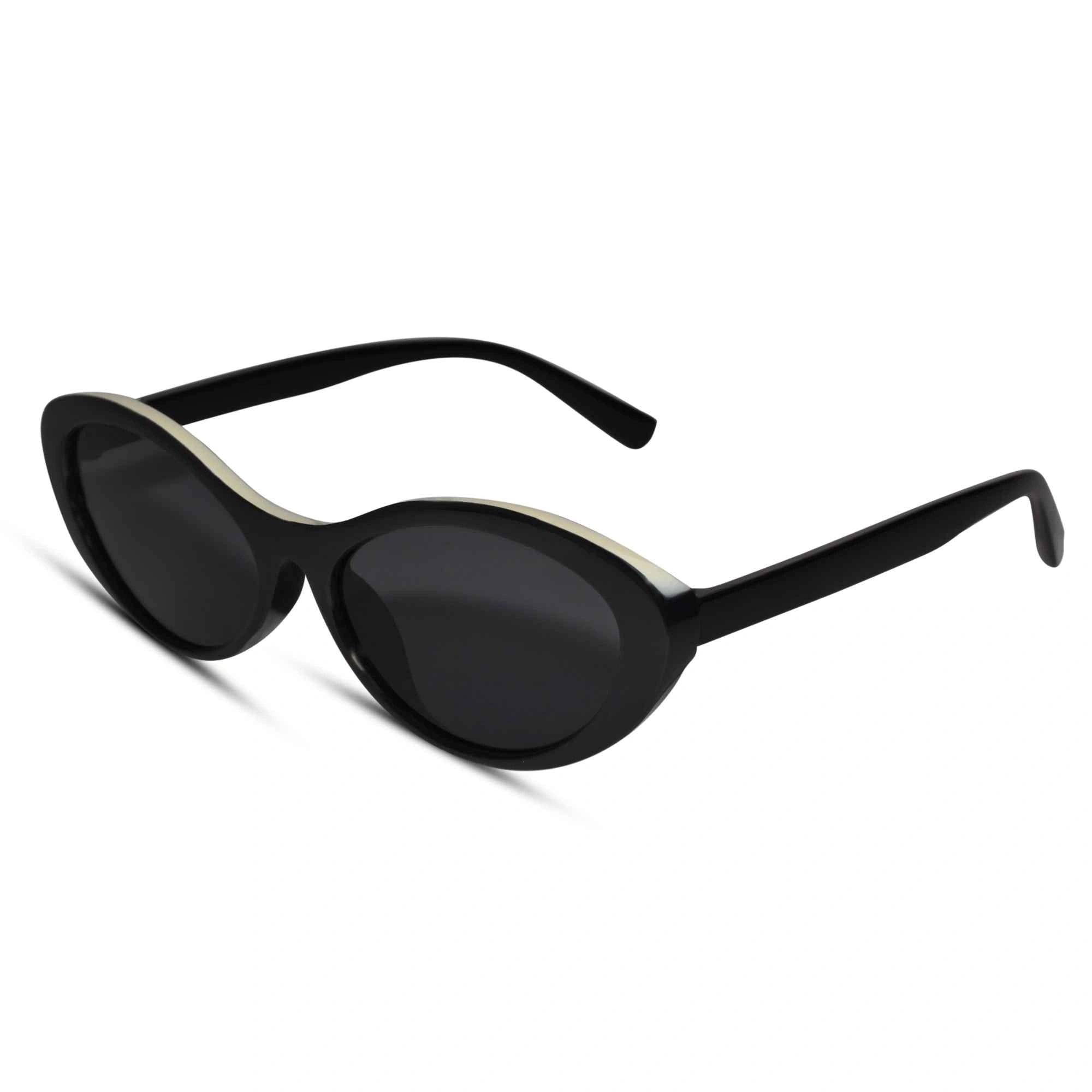 Designer  sleek balck sunglasses for indian women with anti glare lenses for daily use 