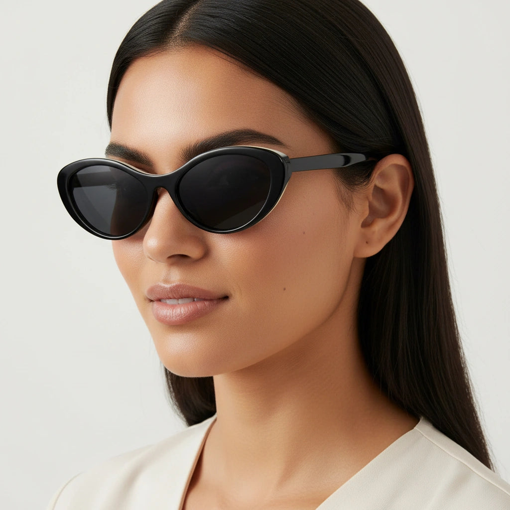 Sleek | Black Cateye  Sunglasses for Women  LKS5514-BLK