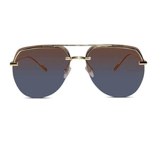 Sleek Rimless Aviator Sunglasses For Men