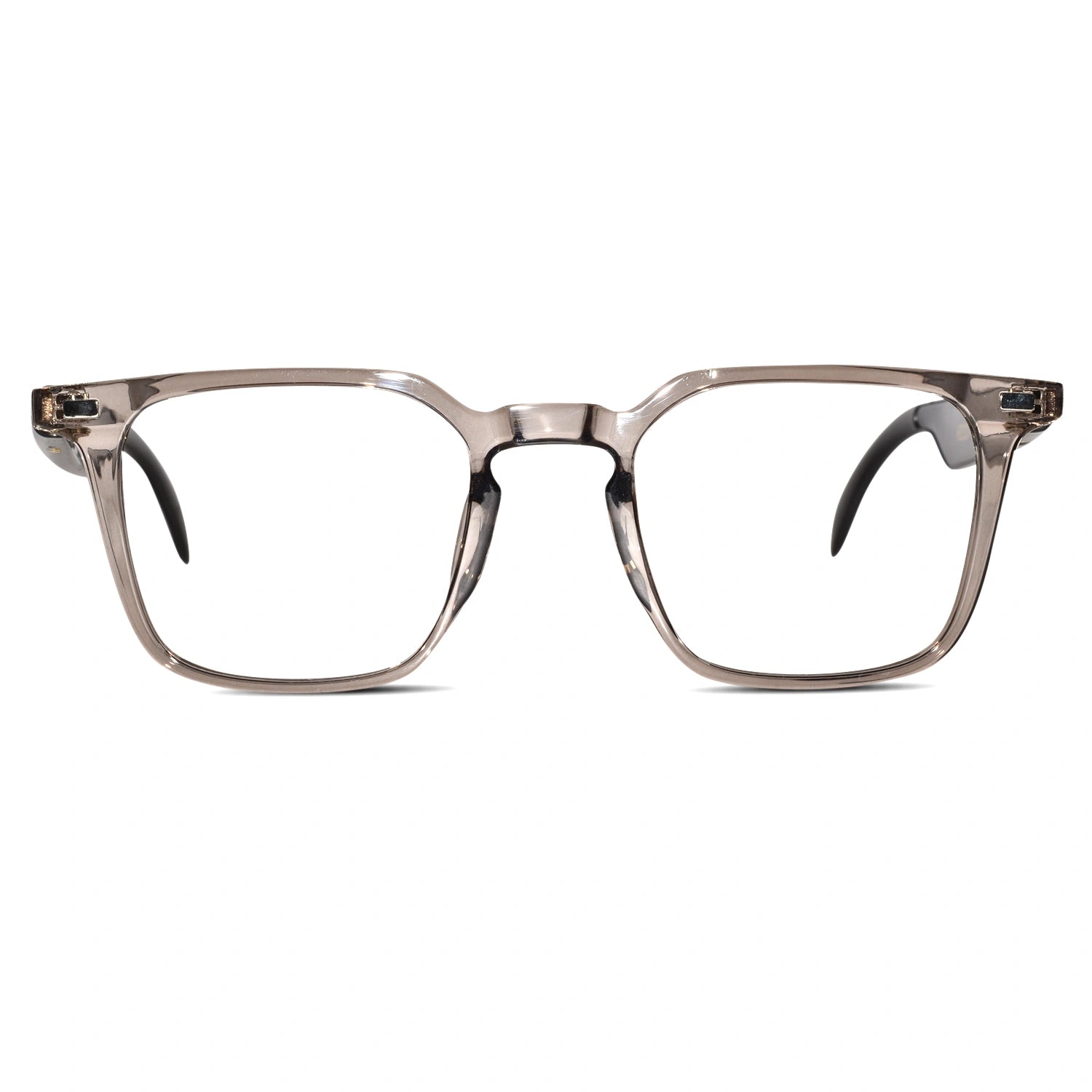 Front view of Smart Square Eyeglasses for men. Modern cheap eyeglasses for fashion trends. Excellent for relieving eye strain. 
