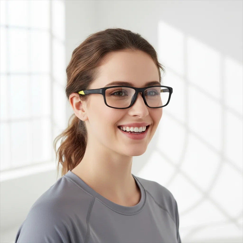 Sports Eyeglasses For Men & Women ELE0091-BLK