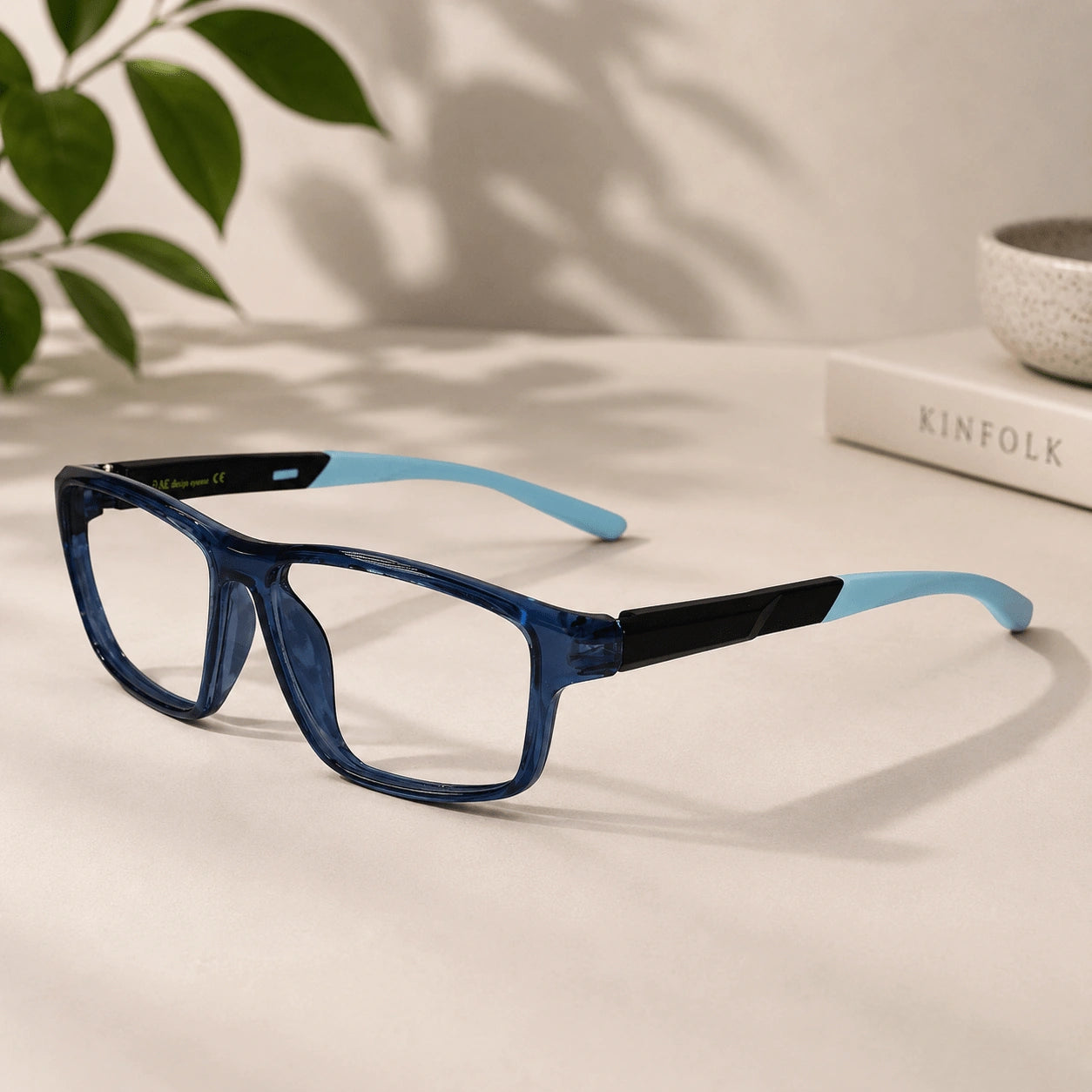 Sports Eyeglasses For Men & Women ELE0091-BLU-BLK